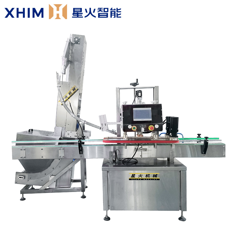 全自動上蓋旋蓋機-塑料玻璃瓶自動旋蓋機